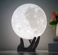 Amazon.com: BRIGHTWORLD 5.9inch Moon Lamp 3D Printing Moon ...