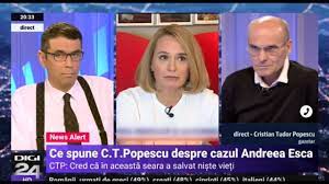 Maybe you would like to learn more about one of these? Ctp Despre Cazul Andreea Esca Cred CÄƒ A Salvat In AceastÄƒ SearÄƒ NiÈ™te VieÈ›i Jurnalul De SearÄƒ Youtube