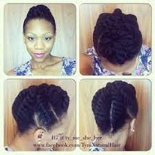 Chunky Flat Twist Updo For Neck Length Or Longer Natural Hair Rules Natural Hair Twist Out Hair Styles Flat Twist Updo
