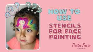 How to use Boomerang Stencils? 1 Minute Dolphin Face Paint by Ashley Pickin 