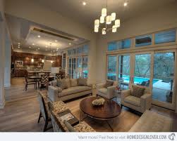 15 Homey Contemporary Open Living Room Ideas Home Design Lover Open Concept Kitchen Living Room Living Room And Kitchen Design Living Room Design Modern