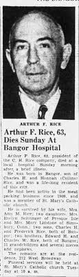 Obituary for ARTHUR F RICE