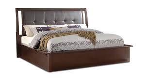 Hudson Queen Bed Bed Hom Furniture Padded Headboard