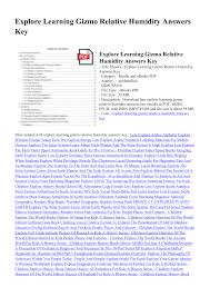 Over 400 gizmos aligned to the latest standards help educators bring powerful new learning student exploration natural selection gizmo answer key pdf. Explore Learning Gizmo Relative Humidity Answers Key