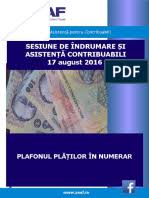 Pentru modificarea și completarea ordonanței de urgență a guvernului nr. Intrebari Si Raspunsuri Anaf