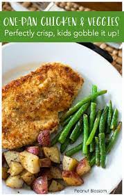 Easy Prep One Pan Chicken And Veggies For Busy Weeknights Recipe Easy Chicken Recipes One Pan Chicken Sunday Dinner Recipes