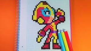 amber is hot (pun intended) and the legendaries approve of (@gabviz)'s art. Pixel Art Brawl Stars En Francais Youtube Video Izle Indir