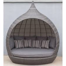 Pearl Garden Daybed With Cushions Outdoor Daybed Rattan Garden Furniture Garden Sofa
