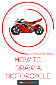 These are the spokes of the wheels. How To Draw A Motorcycle Really Easy Drawing Tutorial