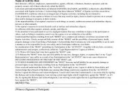 Release Of Liability Statement Sample and General Release Liability ...