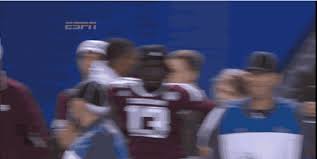 Watch and create more animated gifs like johnny manziel highlights vs rice at gifs.com. Johnny Manziel Yells At Mike Evans On Sidelines They Watch A Punt Get Blocked Bleacher Report Latest News Videos And Highlights