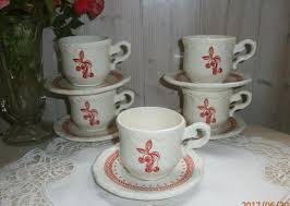 French Retro Coffee Cups Le Grenier De Etsy French Retro Tasse Cafe Retro