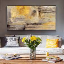Enjoy free shipping & browse our great selection of prints and paintings on canvas and other wall art! Buy Abstract Wall Art Canvas Paintings Yellow Color Wall Graffiti Art Posters Modern Art Wall Pictures For Bed Room Cuadros Background Wall Decoration At Affordable Prices Free Shipping Real Reviews With