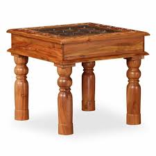 Table Basse Vidaxl En Acacia Table D 39 Appoint En Bois Massif Salon Acacia Basse Bois D39appoint En Table Basse Table Basse Bois Table Basse Carree