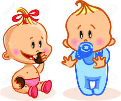 Tekening Meisje En Jongen Baby Google Zoeken Baby Tekening Tekenen Baby