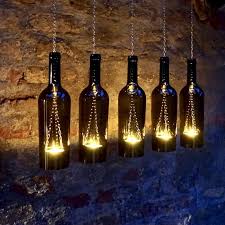 Upcycling Hangelampe Aus Einer 0 75 L Weinflasche 1 Stuck Weinflasche Flaschen Lampe Aus Flaschen