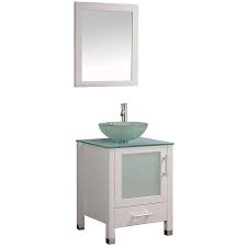 white single sink bathroom vanity