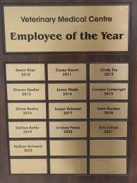 In April I was selected as the VMC Employee of the Year. It was an honor…