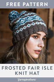 Free Fair Isle Knit Hat Pattern Made Using Patons Classic Wool Worsted Yarn Yarnsp Fair Isle Hat Pattern Fair Isle Knitting Patterns Hat Knitting Patterns