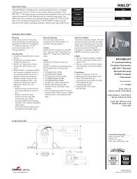 Halo H572ricat H572 5 In Aluminum Cfl Recessed Lighting Housing For Remodel Ceiling Insulation Contact Air Tite Specification Manualzz