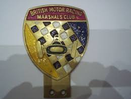 British Motor Racing Marshals Club Car Badges British Motors Club Badge