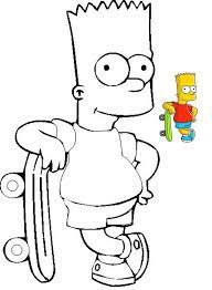 Dibujos De Los Simpson Para Colorear The Simpsons Imagenes Dibujos De Los Simpson Arte En Lienzo De Bricolaje Personajes De Los Simpsons