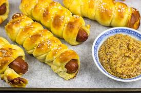 Find out everything about nathan's famous hot dog eating contest history with these fun facts. Cheddar Pretzel Hot Dogs Wrapped In Soft Pretzel Dough And Cheese