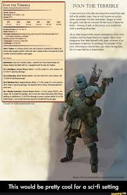 This Would Be Pretty Cool For A Sci Fi Setting Ifunny D D Dungeons And Dragons Dnd Classes Dungeons And Dragons Homebrew
