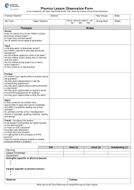 Weekly lesson plans are lesson plans for a particular week. Formal Observation Lesson Plan Template Lovely 3 Lesson Observation Forms Pdf Doc Lesson Plan Templates Printable Lesson Plans Phonics Lessons
