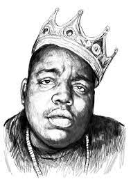 A selection of images from rareink's exclusive and officially licensed series of biggie smalls artwork. Biggie Smalls Art Drawing Sketch Portrait 1 Painting By Kim Wang