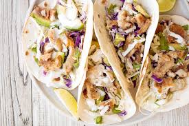 Mix ling cod with dressing. Easy Fish Tacos With Lime Crema Ahead Of Thyme