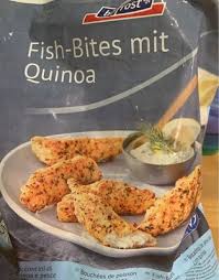 Per la ricetta del brodo di pesce con zucca, quinoa e sogliola, spellate e sfilettate le sogliole, raccogliete tutti gli filtrate il brodo di pesce, pesatene circa 2 litri, riversatelo nella casseruola e. Fish Bites Mit Quinoa Bofrost 600g