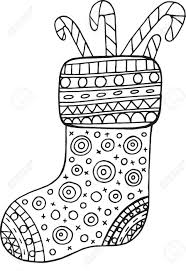 Bota De Navidad Para Colorear
