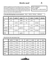 Spanish Imperfect Tense Battleship Batalla Naval El