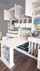 Fixer upper's joanna gaines installed a large vintage sideboard with extra storage in this dining room and filled it with craft supplies. All In One Craft Room Art Studio And Wrapping Paper Room Craft Storage Ideas For Small Spaces Craft Room Office Small Office Storage