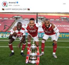 Welcome to arsenal's official youtube channel watch as we take you closer and show you the personality of the club. Arsenal Fc Wishes Kenyans A Happy Mashujaa Day The Standard Sports