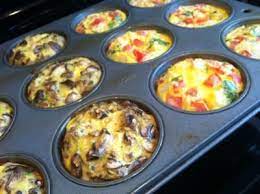Breakfast Muffins Literally Just Eggs In A Cupcake Pan Add Ingredients Bake And Voila Recipes Food Yummy Breakfast