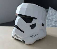Star Wars Wearable Stormtrooper Helmet V2 For Cosplay Free Papercraft Download Stormtrooper Helmet Star Wars Diy Star Wars Crafts