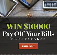 Official rules , sweepstakes facts , faq. 10 000 Pay Off Your Bills Sweepstakes