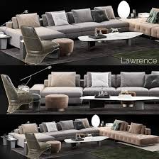 3d Model Minotti Lawrence Sofa 197 Free Download Minotti Sofa Sofa Set