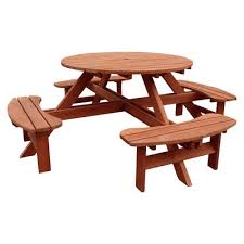 Leisure Season Picnic Table Wayfair In 2020 Wooden Picnic Tables Picnic Table Solid Wood Side Table