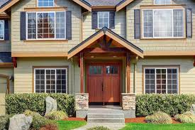 Shutter colors for brick house. Front Door Colors For Tan House 13 Photo Ideas Home Decor Bliss