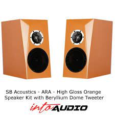 ❈ diy bluetooth speaker cube kit. Sb Acoustics Ara Speaker Kit High Gloss Orange Intoaudio