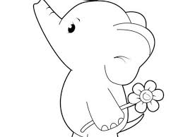 An elephant uses its trunk to grab food and to put it into its mouth. Free Easy To Print Elephant Coloring Pages Tulamama