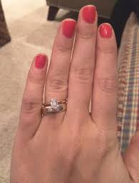 Engagement Ring And Wedding Band Combinations Best Inspiration Thick Wedding Bands Thin Engagement Rings Engagement Rings