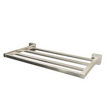 Brushed nickel wall towel rack. Speakman Kubos 4 Bar Wall Mounted Towel Rack In Brushed Nickel Sa 2403 Bn The Home Depot