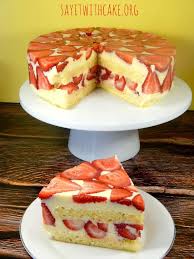 Strawberry Fraisier Cake Recipe Specialty Cakes Baking Cake