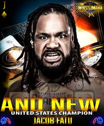 Jacob Fatu signed with WWE seven months ago. Now, seven months later, he  wrestled his first match at WrestleMania for the U.S Title and won it He  defeated one of the biggest