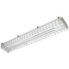 4 3 Lamp 54 Watt 120 Volt T5ho Fluorescent Light Fixture With Wire Guard Fluorescent Light Fixture Light Fixtures Fluorescent