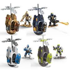 Halo Mega Construx Deluxe Drop Pod Mix 2 Playset Case Another Universe Playset Popular Kids Toys Pods